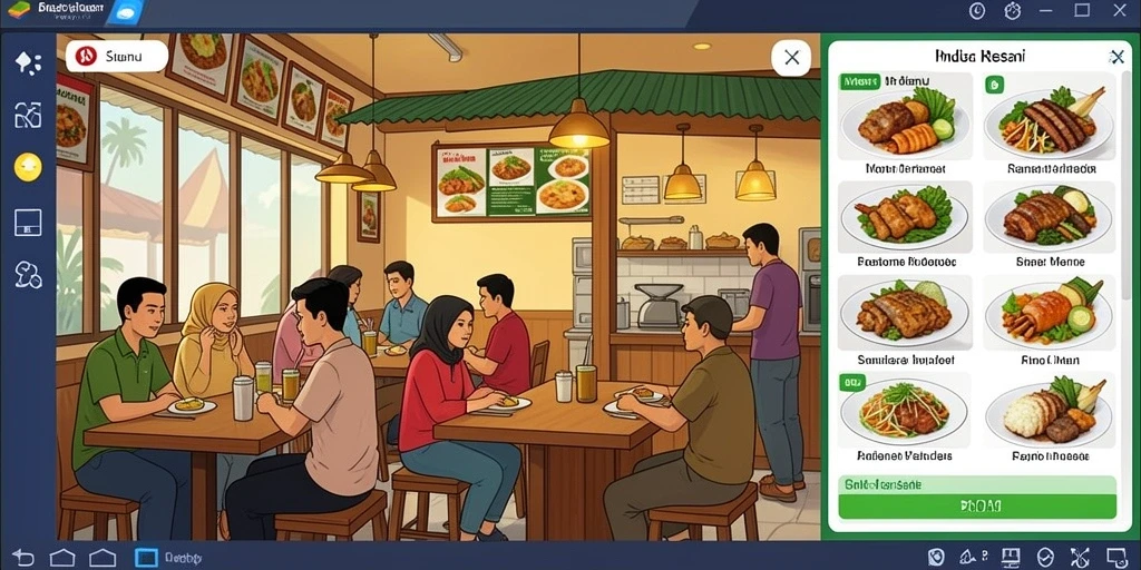 Tangkapan layar menggambarkan interaksi pemain dalam mode multiplayer.