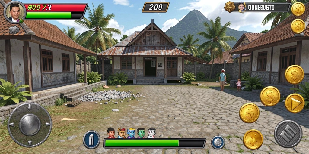 Tampilan multiplayer yang memudahkan bermain bersama teman.