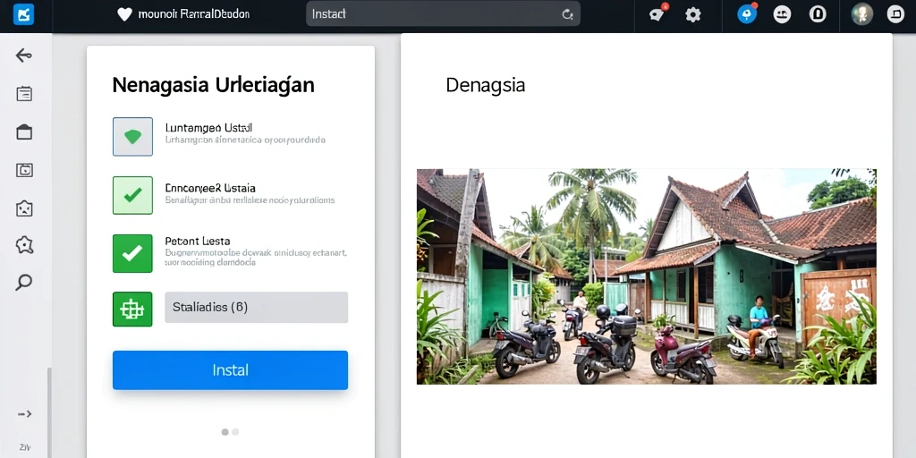 Pemandangan indah dari salah satu level yang menantang.