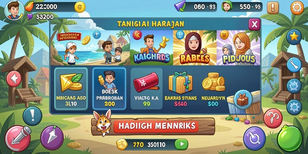 Karakter-karakter unik yang siap untuk dijelajahi.